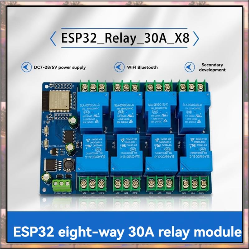 Esp32 Wifi Bluetooth Module - BAAZ HOT 8 Channel Relay Module
