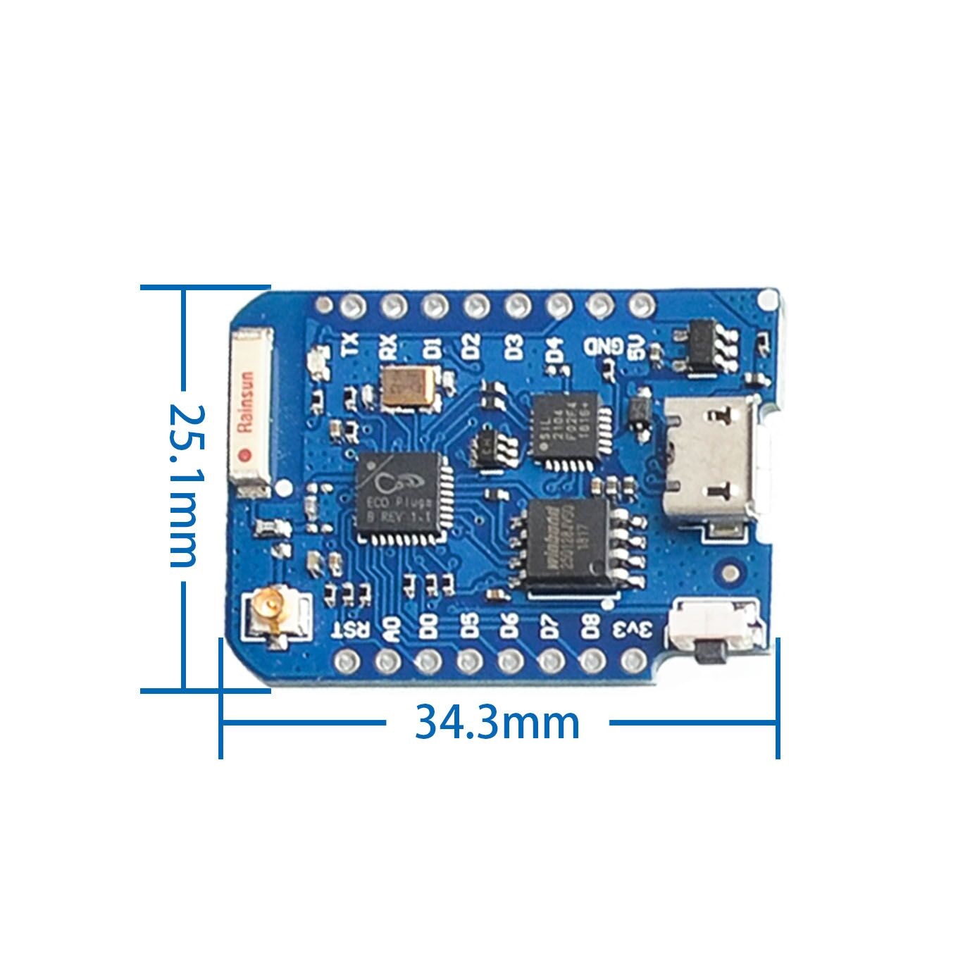WEMOS D1 Mini Pro 4M 16M Bytes - Esp8266 Nodemcu recension och pris