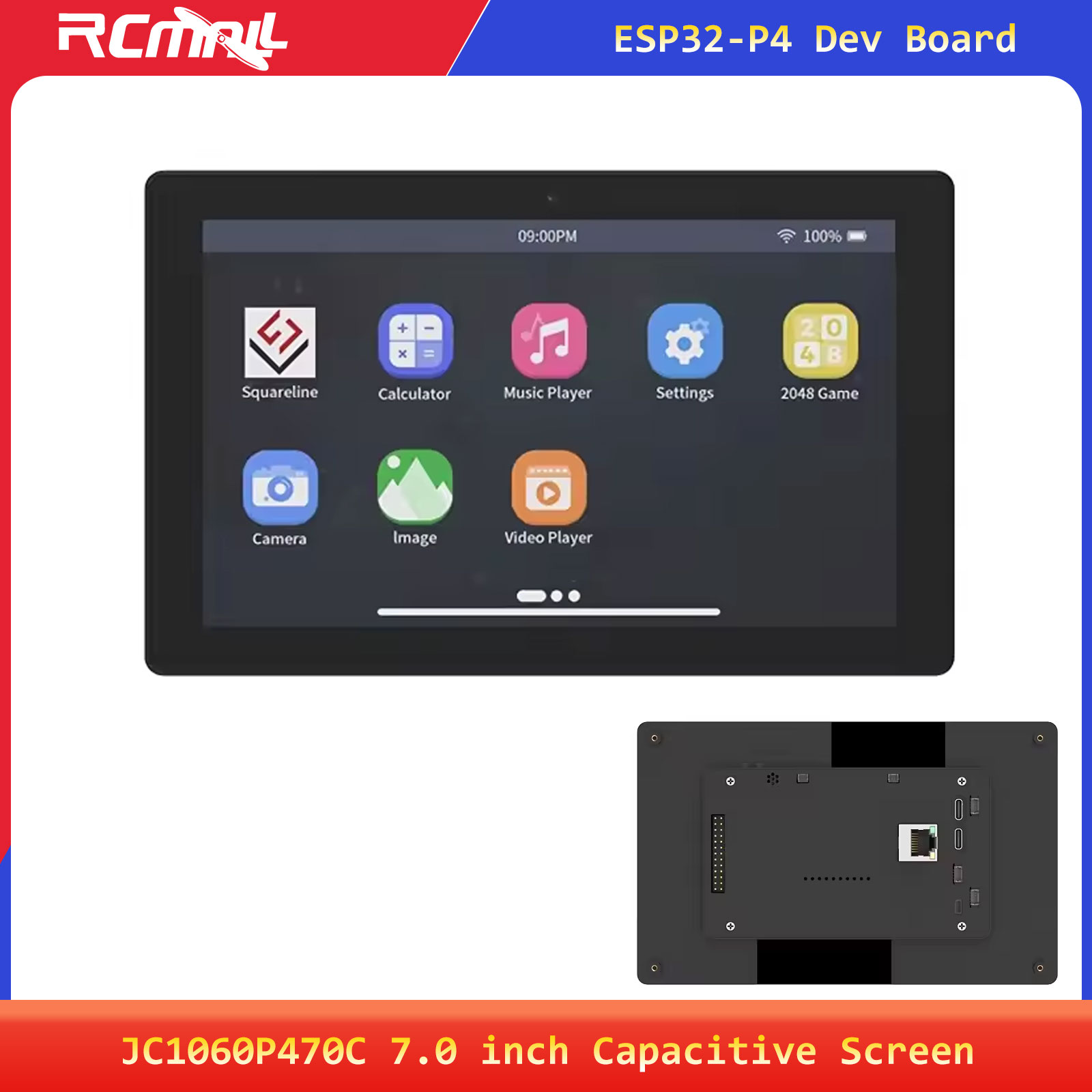 JC1060P470C 7.0inch 1024x600 I - Esp32 C6 recension och pris