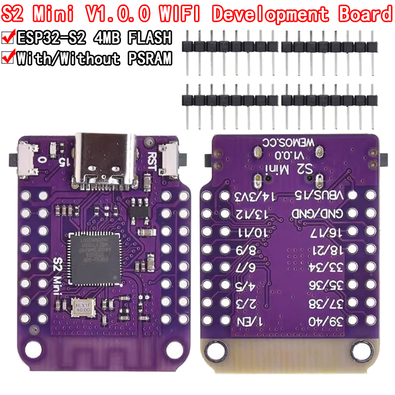 ESP32 S2 Mini V1.0.0 - LOLIN W - Esp32 S2 recension och pris