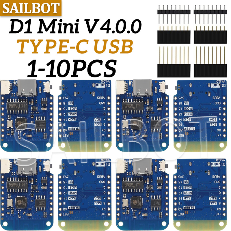 1-10PCS WeMos D1 Mini ESP8266  - Esp8266 Nodemcu recension och pris