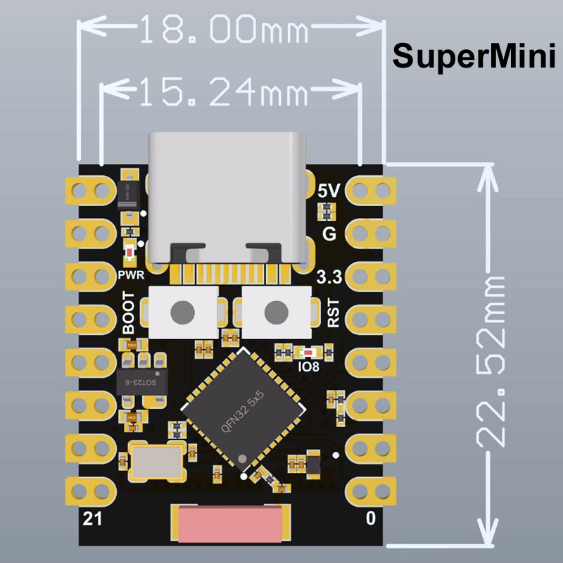 For ESP32-S3 Supermini Pro MIN - Espressif Esp32 recension och pris
