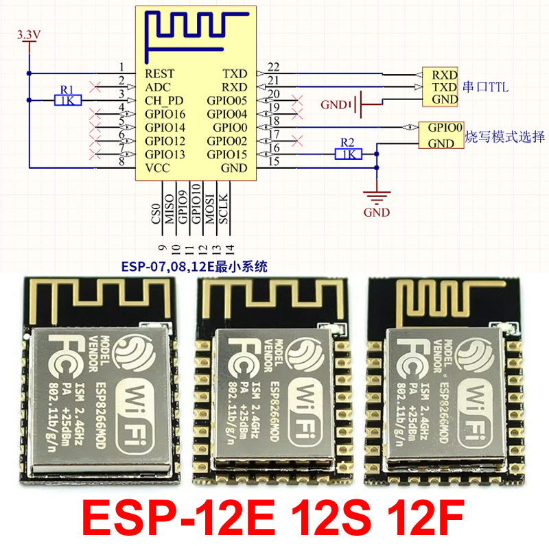 ESP32 ESP-32S ESP-12E ESP-12F  - Esp8266 recension och pris