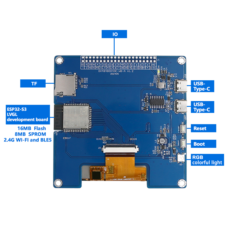 4inch 480×480 IPS TFT Square D - Esp32 Uart Module recension och pris