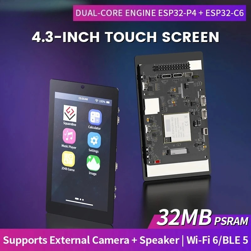 4.3 inch 480x800 IPS Capacitiv - Esp32 C6 recension och pris