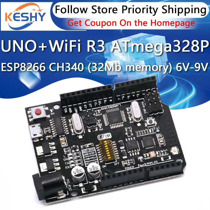 UNO+WiFi R3 ATmega328P+ESP8266 - Esp8266 Nodemcu recension och pris
