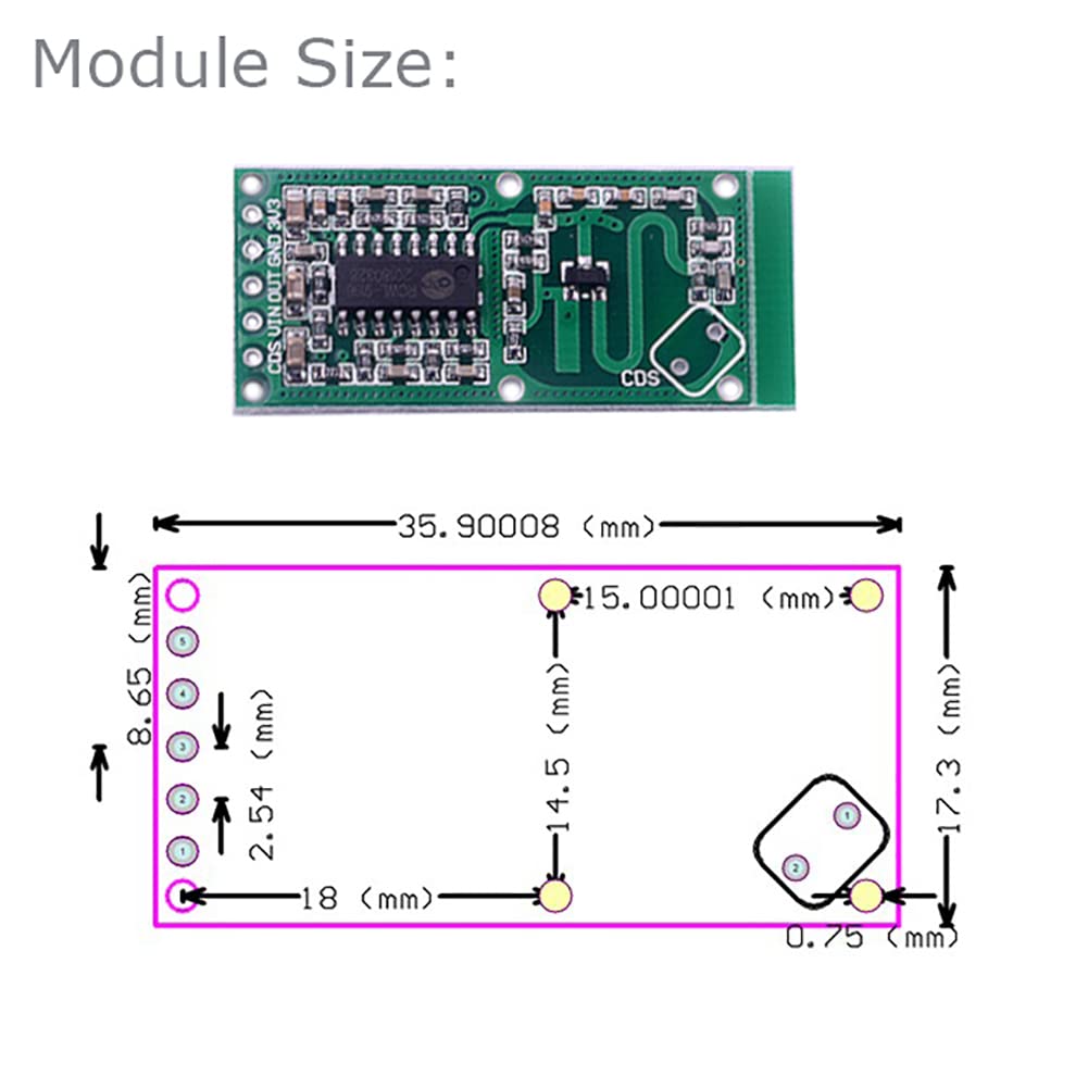 5PCS RCWL-0516 Motion Detectio - Esp8266 Nodemcu recension och pris